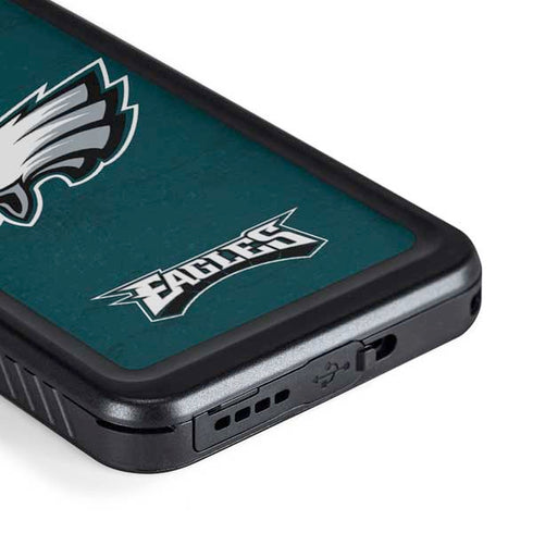 NFL Philadelphia Eagles Distressed Galaxy S23 Waterproof Case