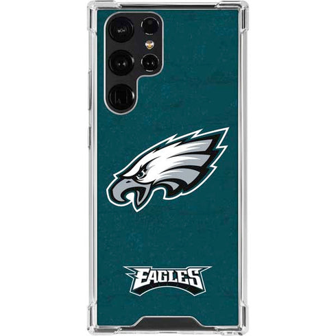 NFL Philadelphia Eagles Distressed Galaxy S24 Ultra Clear Case