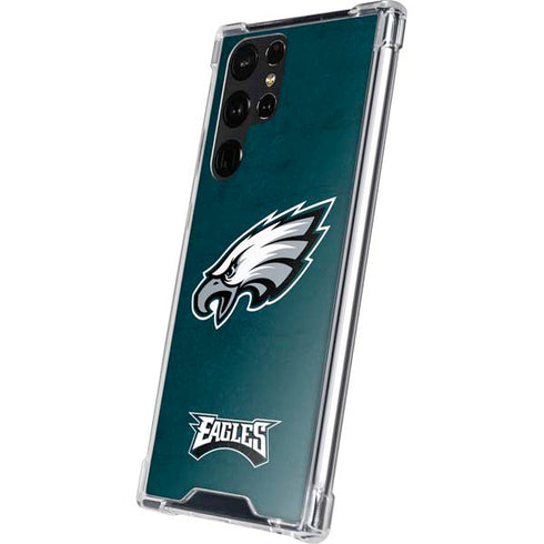 NFL Philadelphia Eagles Distressed Galaxy S24 Ultra Clear Case
