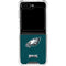 NFL Philadelphia Eagles Distressed Galaxy Z Flip5 5G Clear Case
