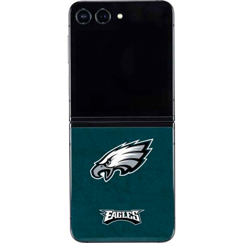 NFL Philadelphia Eagles Distressed Galaxy Z Flip5 5G Skin