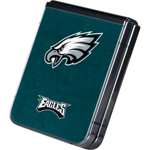 NFL Philadelphia Eagles Distressed Galaxy Z Flip5 5G Skin