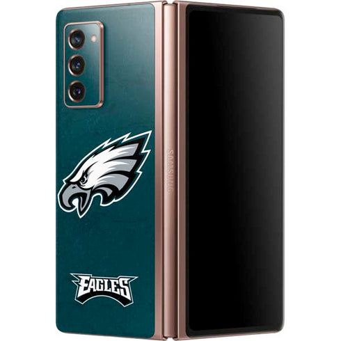 NFL Philadelphia Eagles Distressed Galaxy Z Fold2 5G Skin