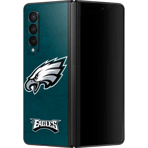 NFL Philadelphia Eagles Distressed Galaxy Z Fold3 5G Skin