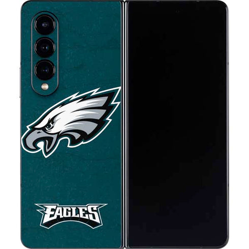 NFL Philadelphia Eagles Distressed Galaxy Z Fold4 5G Skin