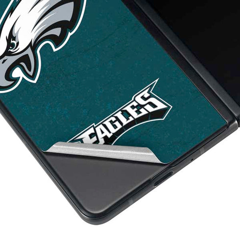NFL Philadelphia Eagles Distressed Galaxy Z Fold4 5G Skin