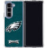 NFL Philadelphia Eagles Distressed Galaxy Z Fold5 5G Clear Case