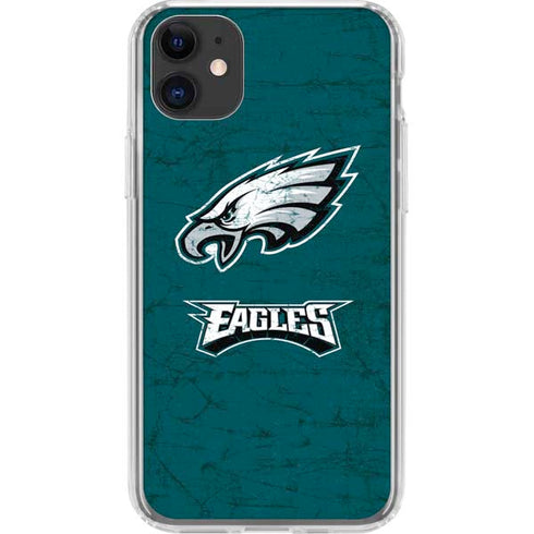 NFL Philadelphia Eagles Distressed iPhone 11 Clear Case