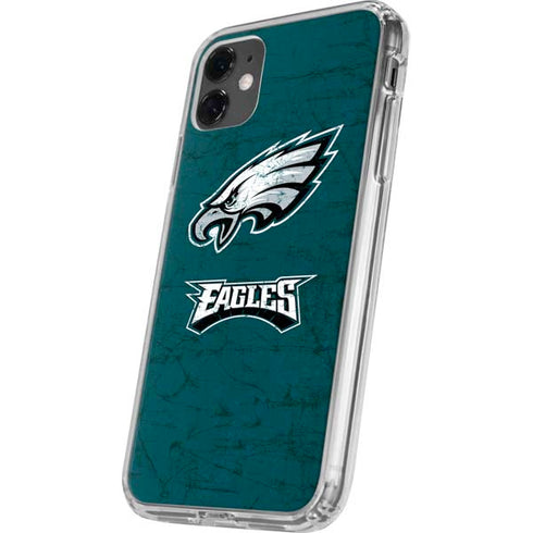 NFL Philadelphia Eagles Distressed iPhone 11 Clear Case