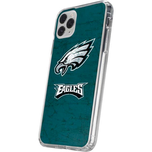 NFL Philadelphia Eagles Distressed iPhone 11 Pro Clear Case