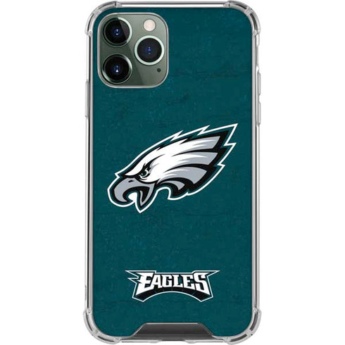 NFL Philadelphia Eagles Distressed iPhone 11 Pro Max Clear Case