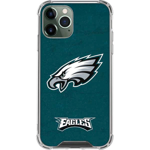 NFL Philadelphia Eagles Distressed iPhone 12 Pro Max Clear Case