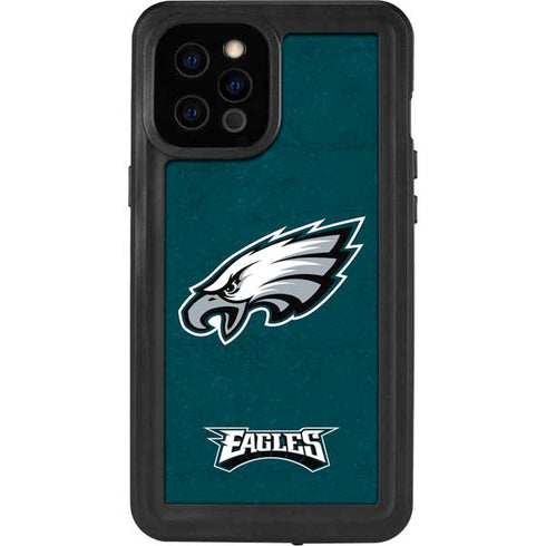 NFL Philadelphia Eagles Distressed iPhone 12 Pro Max Waterproof Case