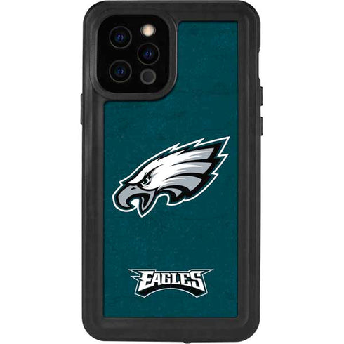 NFL Philadelphia Eagles Distressed iPhone 12 Pro Waterproof Case