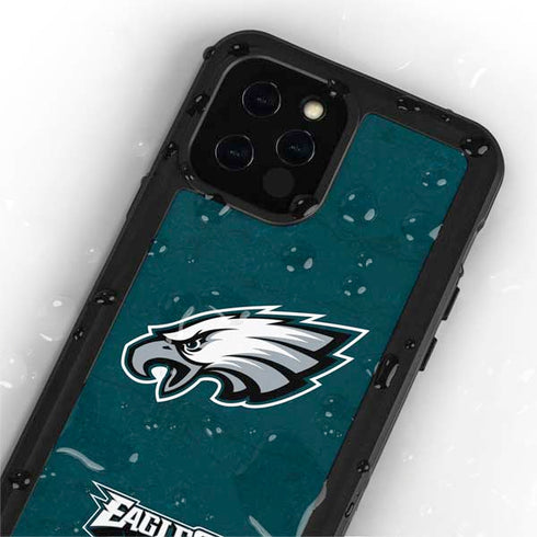 NFL Philadelphia Eagles Distressed iPhone 12 Pro Waterproof Case
