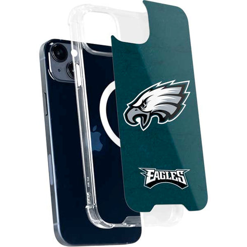 NFL Philadelphia Eagles Distressed iPhone 15 Plus MagSafe Case