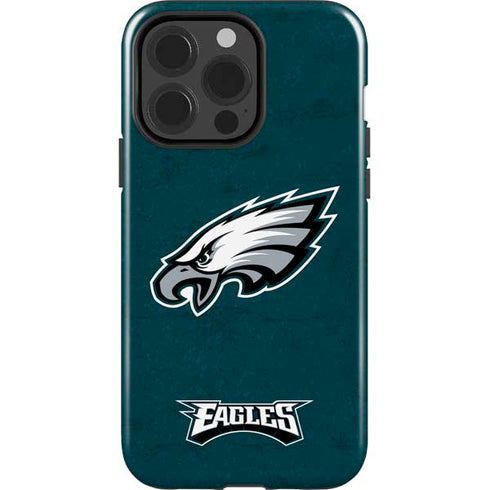 NFL Philadelphia Eagles Distressed iPhone 15 Pro Impact Case
