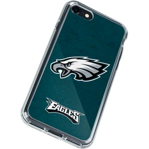 NFL Philadelphia Eagles Distressed iPhone SE (2nd & 3rd Gen) Clear Case