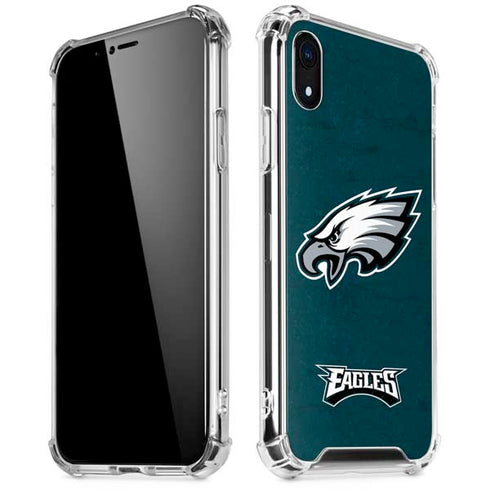 NFL Philadelphia Eagles Distressed iPhone XR Clear Case