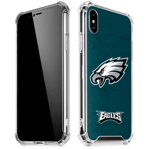 NFL Philadelphia Eagles Distressed iPhone XS Max Clear Case