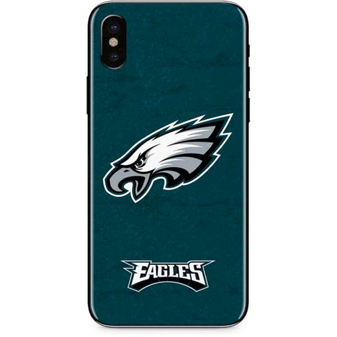 NFL Philadelphia Eagles Distressed iPhone XS Skin