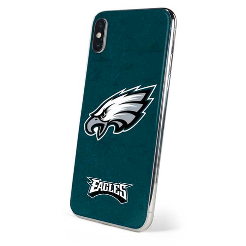 NFL Philadelphia Eagles Distressed iPhone XS Skin