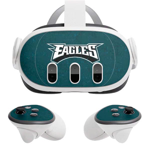 NFL Philadelphia Eagles Distressed Meta Quest 3 Skin