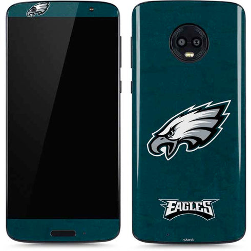 NFL Philadelphia Eagles Distressed Moto G6 Skin