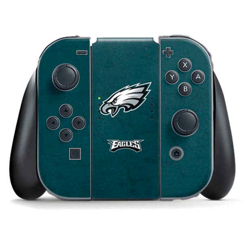 NFL Philadelphia Eagles Distressed Nintendo Switch (2017-2021) Joy-Con Controller Skin