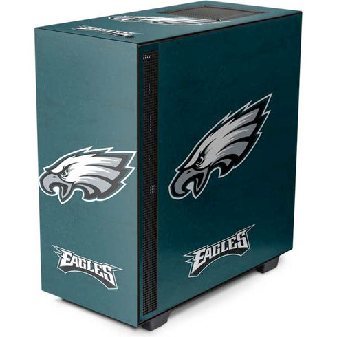 NFL Philadelphia Eagles Distressed NZXT H510 Compact ATX Mid-Tower Case Skin
