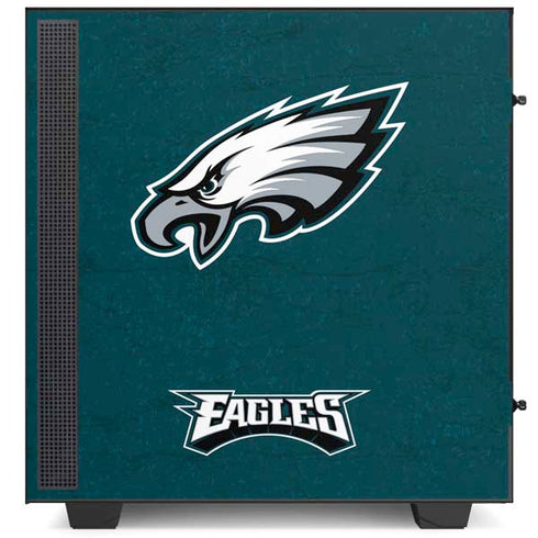 NFL Philadelphia Eagles Distressed NZXT H510 Compact ATX Mid-Tower Case Skin