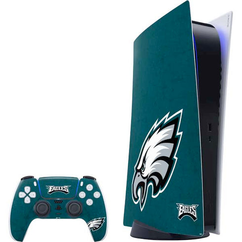 NFL Philadelphia Eagles Distressed PS5 Digital Edition Bundle Skin