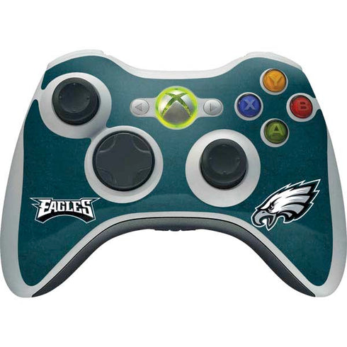 NFL Philadelphia Eagles Distressed Xbox 360 Wireless Controller Skin