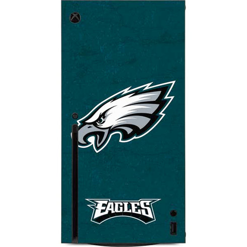 NFL Philadelphia Eagles Distressed Xbox Series X Console Skin