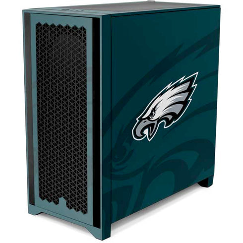 NFL Philadelphia Eagles Double Vision Corsair 4000D Tempered Glass Mid-Tower ATX Case Skin