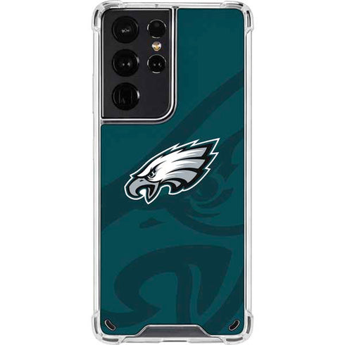 NFL Philadelphia Eagles Double Vision Galaxy S21 Ultra 5G Clear Case