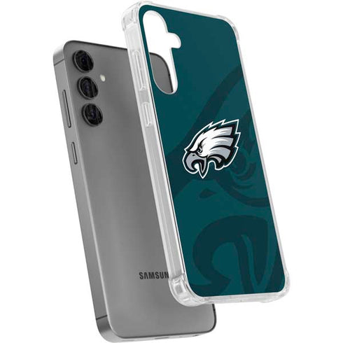 NFL Philadelphia Eagles Double Vision Galaxy S24 Plus Clear Case