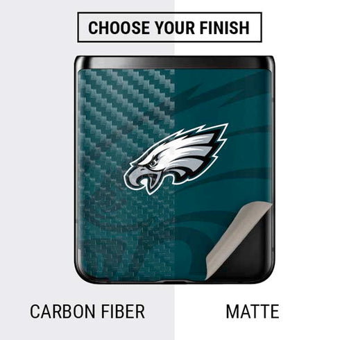 NFL Philadelphia Eagles Double Vision Galaxy Z Flip Skin