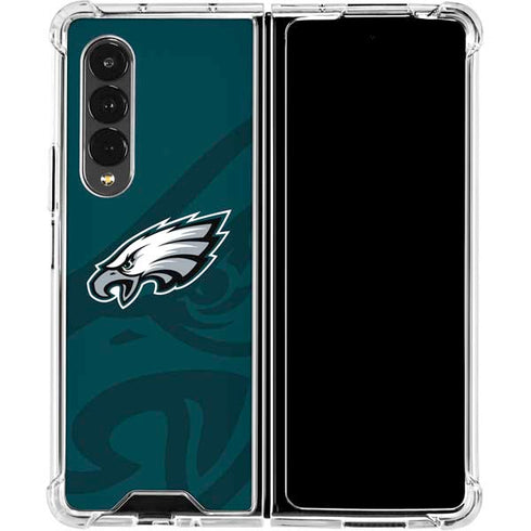 NFL Philadelphia Eagles Double Vision Galaxy Z Fold4 5G Clear Case