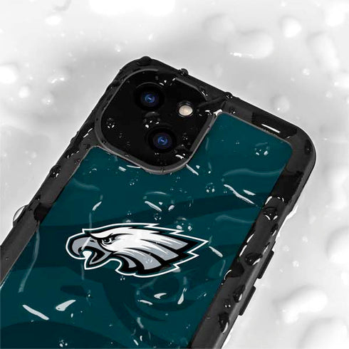 NFL Philadelphia Eagles Double Vision iPhone 13 Mini Waterproof Case