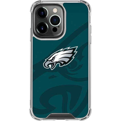 NFL Philadelphia Eagles Double Vision iPhone 13 Pro Clear Case