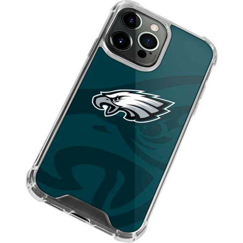NFL Philadelphia Eagles Double Vision iPhone 13 Pro Max Clear Case