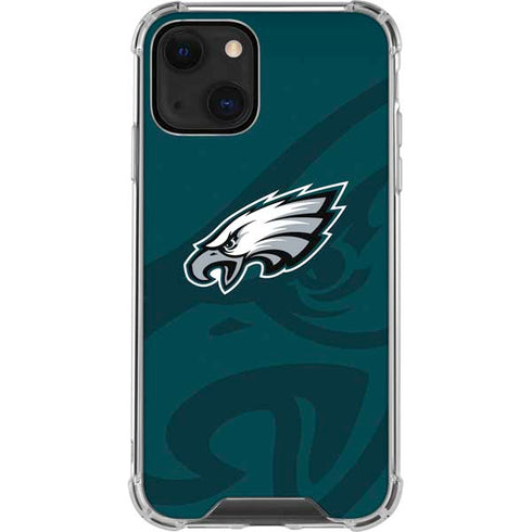 NFL Philadelphia Eagles Double Vision iPhone 14 Clear Case