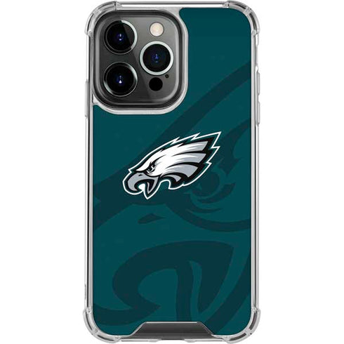 NFL Philadelphia Eagles Double Vision iPhone 14 Pro Clear Case