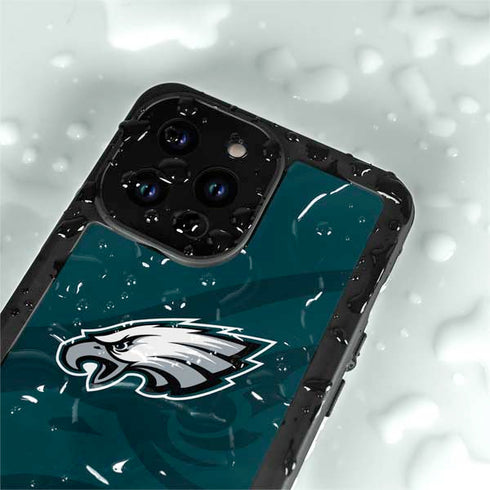 NFL Philadelphia Eagles Double Vision iPhone 14 Pro Max Waterproof Case