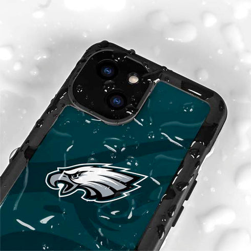 NFL Philadelphia Eagles Double Vision iPhone 15 Plus Waterproof Case