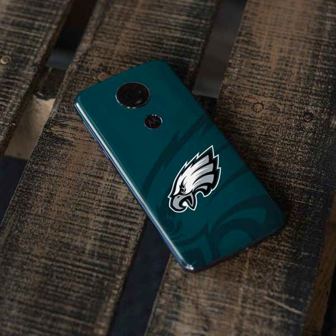 NFL Philadelphia Eagles Double Vision Moto E5 Plus Skin