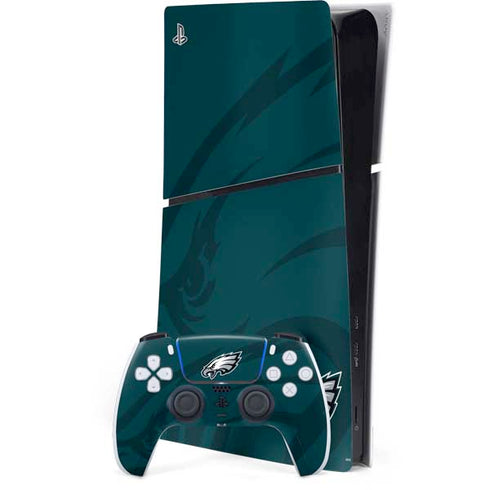 NFL Philadelphia Eagles Double Vision PS5 Slim Digital Edition Bundle Skin