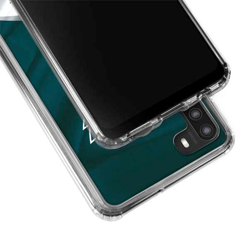 NFL Philadelphia Eagles Galaxy A21 Clear Case