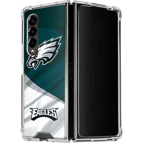 NFL Philadelphia Eagles Galaxy Z Fold4 5G Clear Case